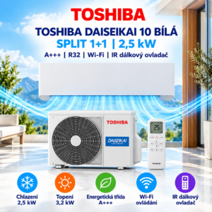 Toshiba Daiseikai 10 Bílá 2,5 kW