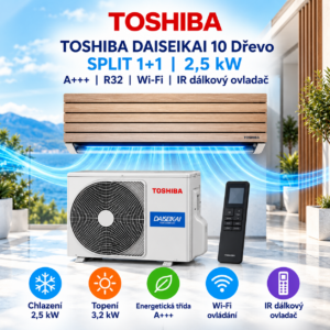 Toshiba Daiseikai 10 Dřevo 2,5 kW