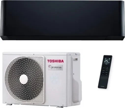 Split klimatizace Toshiba SHORAI CURVE Black 4,6 kW – sestava 1+1 typu split